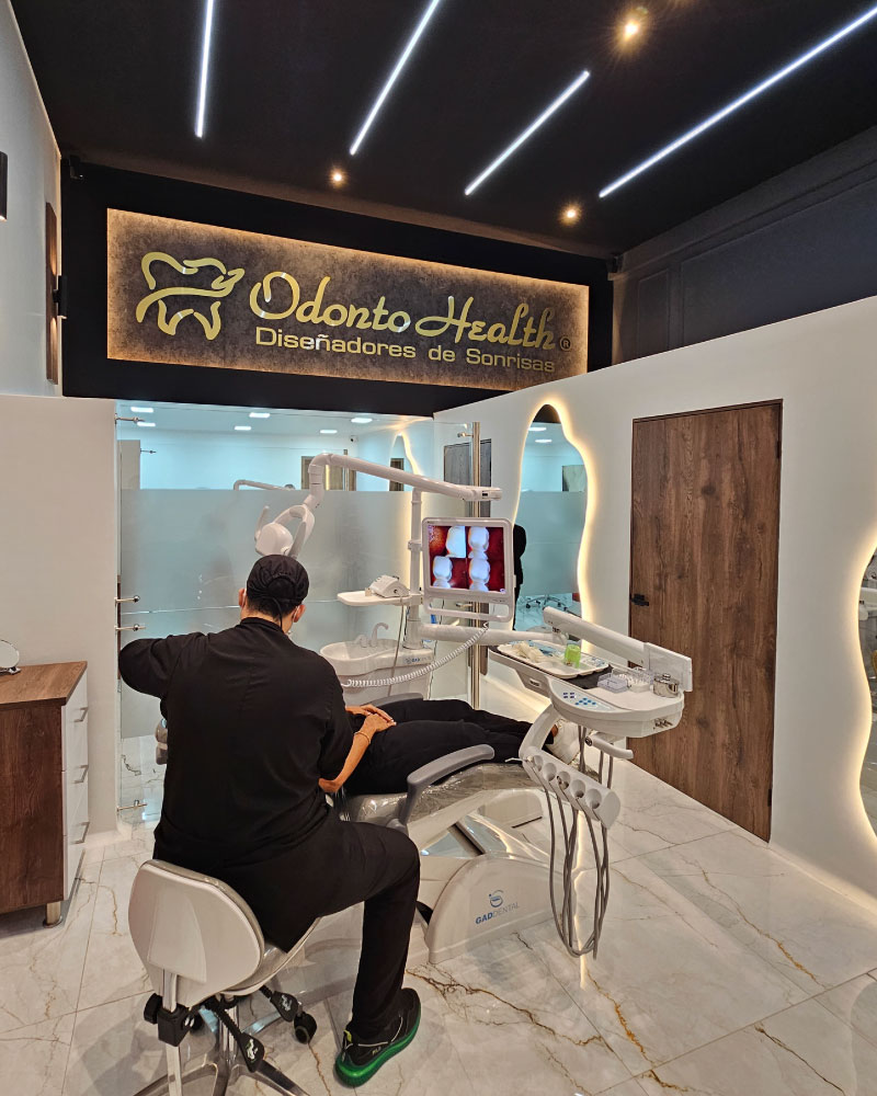 Recepción de la sede de Odonto Health