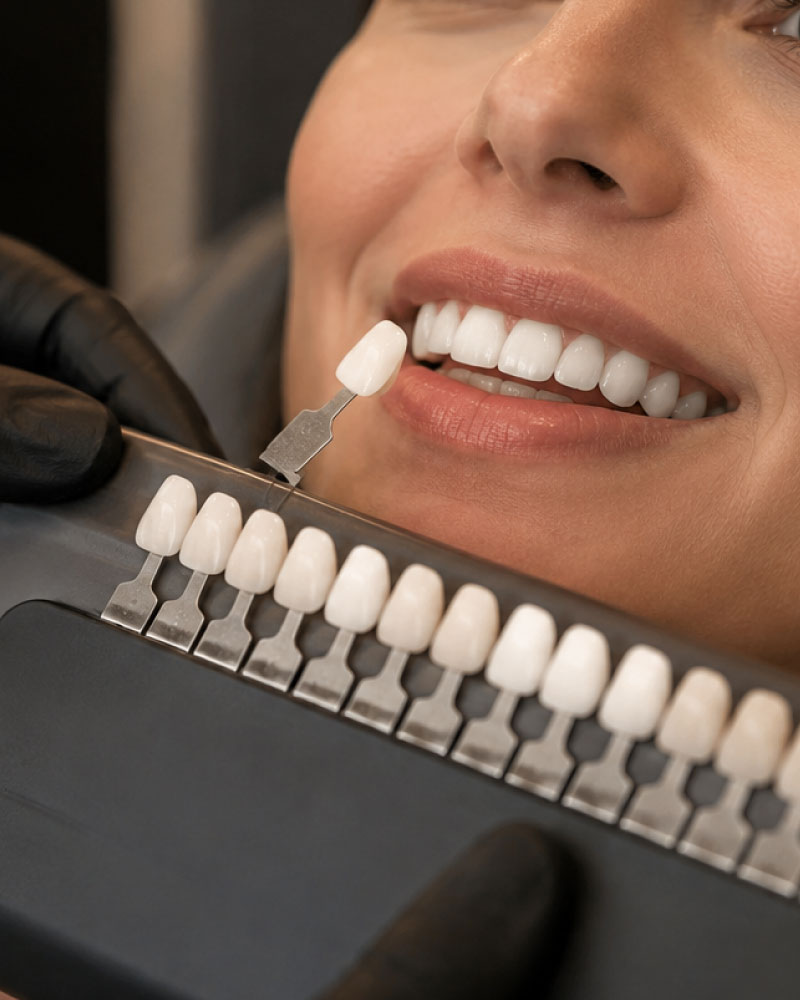 Tratamiento estético dental realizado con resina de alta estética